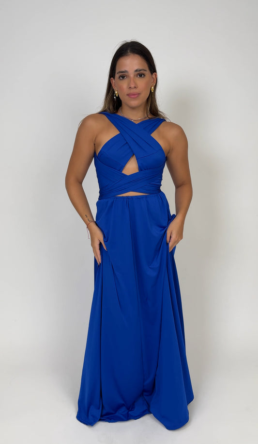 Wrap Dress Royal Blue